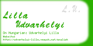 lilla udvarhelyi business card